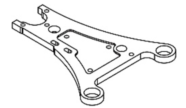 Axon TC10/3 CARBON FRONT LOWER ARM 1stk.